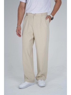 By İmpala Moda Pileli Baggy Kumaş Pantolon