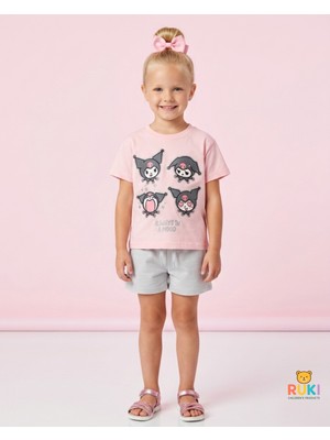 Ruki Çocuk Kız Çocuk Kuromili T-Shirt Şort Takım