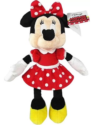 TeknoKapsül Minnie Kırmızı Elbiseli Peluş 25 cm