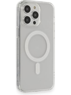 TeknoKapsül Apple iPhone 14 Pro Max Kılıf Matte Şeffaf Magneticsafe - Şeffaf
