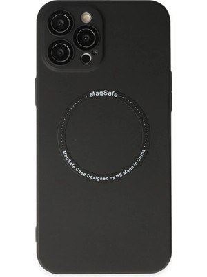 TeknoKapsül Apple iPhone 12 Pro Kılıf Jack Magneticsafe Lens Silikon - Siyah