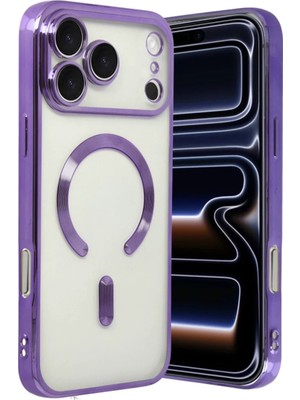 TeknoKapsül Apple iPhone 17 Pro Max Kross Magneticsafe Kapak - Mor