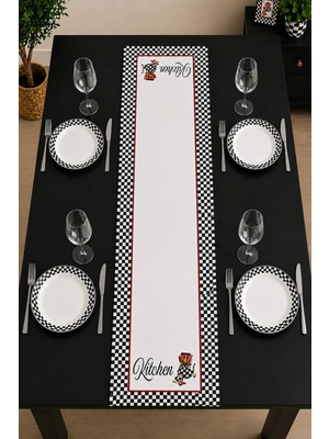40X140CM Dokuma Leke Tutmaz Baskılı Tay Tüyü Kumaş Masa Örtüsü Dekoratif Runner Yıkanabilir