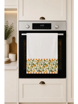 Dekoratif Mutfak Pamuklu Fırın Havlusu Özel Desenli Etnik Model 35X50 cm Yıkanabilir Ürün Adı