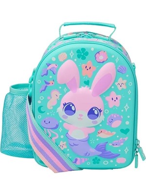 Smiggle Curious Mint Askılı Sert Kapaklı Beslenme Çantası – Çift Bölmeli Lunchbox