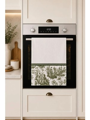 Dekoratif Mutfak Pamuklu Fırın Havlusu Özel Desenli Etnik Model 35X50 cm Yıkanabilir Ürün Adı