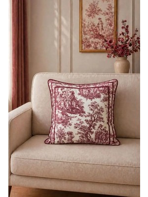 Dijital Baskılı Dekoratif Çift Taraflı Renkli Desen Kırlent Yastık Kılıfı 45X45 cm
