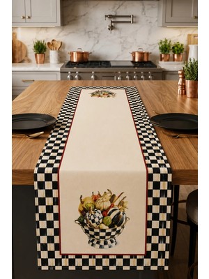 40X140CM Dokuma Leke Tutmaz Baskılı Tay Tüyü Kumaş Masa Örtüsü Dekoratif Runner Yıkanabilir