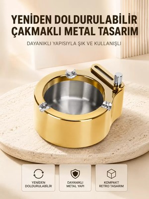 Nemere İthalat Duman ve Koku Giderici Hava Temizleyici Küllük  2 Katmanlı Filtreli Nemere Ithalat