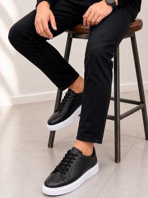 papucumun dünyası Erkek Hakiki Deri Sneaker