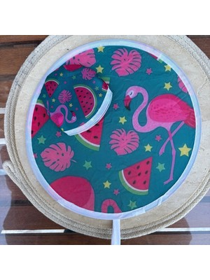 Nes Design Filamingo Desenli Yelpaze