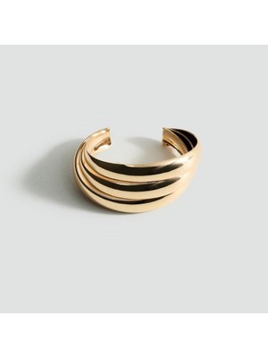 Nes Design Mng Dalga Form Gold Kelepçe