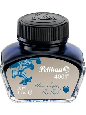 Pelikan Dolma Kalem Mürekkebi 30 ml Mavi-Siyah 4001