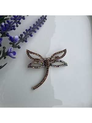 Nes Design Yusufçuk Broş (Krem Taşlı)