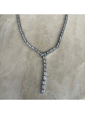 Nes Design Zirkon Taşlı Yılan Kolye