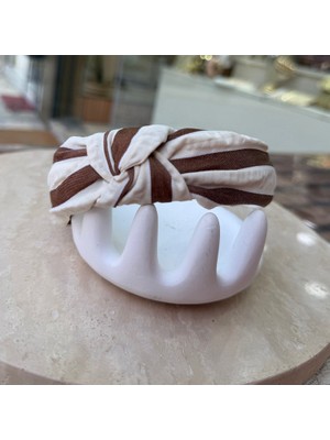Nes Design Kahve Çizgili Taç