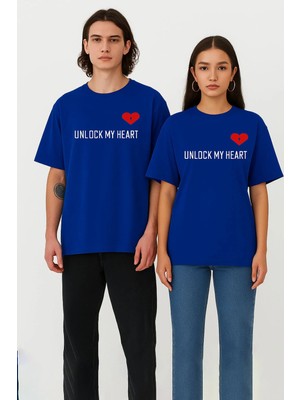 Mondschein Unisex Kadın Erkek The Key To Çift Sevgili T-Shirt 2'li Set Takım