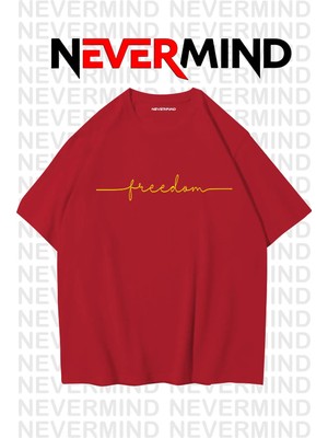 Mondschein Erkek Oversize “freedom” Baskılı Erkek Tişört – Yazlık Rahat Pamuklu Tshirt