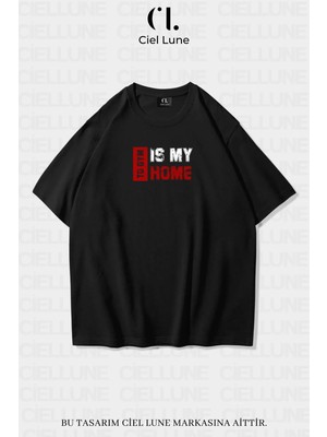 Mondschein Unisex Kadın Erkek To Gym Baskılı Özel Tasarım Oversize T-Shirt