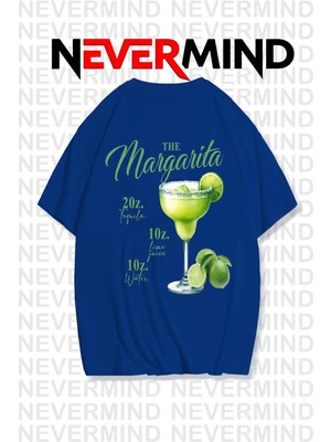 Mondschein The Margarita Baskılı Oversize Tişört - %100 Pamuk Unisex