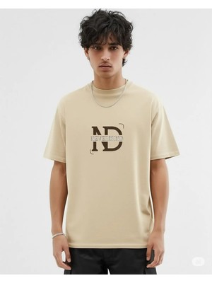 Mondschein Baskılı Oversize Tişört | Erkek Streetwear T-Shirt