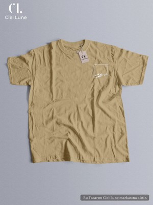 Mondschein Unisex Mndsches Lune Tasarım Oversize Tshirt