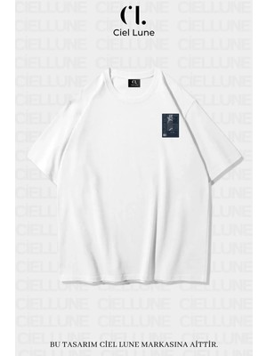 Mondschein Unisex Kadın Erkek Mndsches Ratio Baskılı Özel Tasarım Oversize T-Shirt