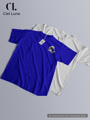 Mondschein Unisex Dark Vave Tasarım Oversize Tshirt
