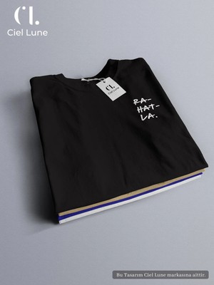 Mondschein Unisex Be Calm Özel Tasarım - Oversize T-Shirt