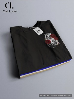Mondschein Unisex King And Rose Özel Tasarım - Oversize T-Shirt