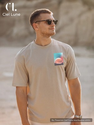 Mondschein Unisex Kadın Erkek Mndschesm World Baskılı Özel Tasarım Oversize T-Shirt