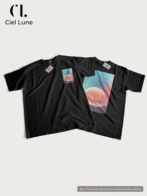 Mondschein Unisex Kadın Erkek Mndschesm World Baskılı Özel Tasarım Oversize T-Shirt