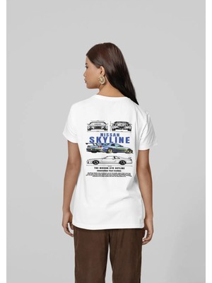 Mondschein Unisex Kadın Erkek Hızlı ve Öfkeli Mndschesline Sırt Baskılı Özel Tasarım Oversize T-Shirt