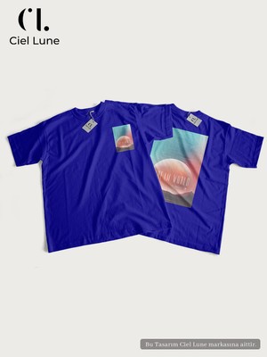 Mondschein Unisex Kadın Erkek Mndschesm World Baskılı Özel Tasarım Oversize T-Shirt