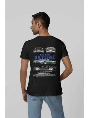 Mondschein Unisex Kadın Erkek Hızlı ve Öfkeli Mndschesline Sırt Baskılı Özel Tasarım Oversize T-Shirt