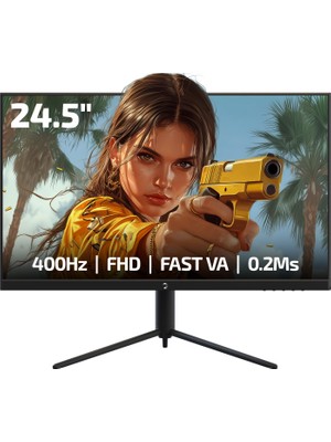 1001 Lucid S40 24.5'' 400Hz 0.2ms Fast Va E Spor Pivot Rgb Gaming Monitör