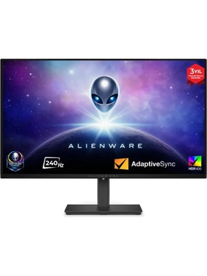 1001 Alienware AW2726DM 27 2560X1440 Wqhd 240Hz 0.03 Ms HDMI Dp Adaptive Sync Qd-Oled Gaming Monitör