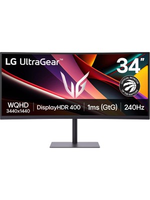 1001 Ultragear G6 34 Inç Wqhd Ultrawide 3440X1440 240Hz Oyun Ekranı 34G630A Sürükleyici Pc Oyun 1ms G