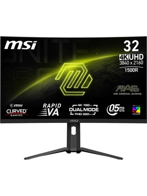 1001 32" Mag 321CUPDF Gaming Monitör, Wqhd, Curve 1500R, Rapid Va, 160Hz, 0.5ms (Gtg), Freesync Premium
