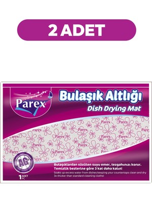 1001 Mikrofiber Yıkanabilir Bulaşık Altlığı 46 x 30 cm x 2 Adet