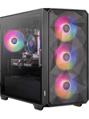 1001 DRX6879 Ryzen 7 5700X 16GB Ram 512GB Nvme RTX3050 Oyuncu Masaüstü Bilgisayarı