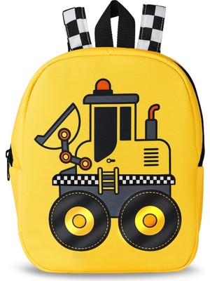 1001 Buldozer Erkek Çocuk Okul Sırt Çantası