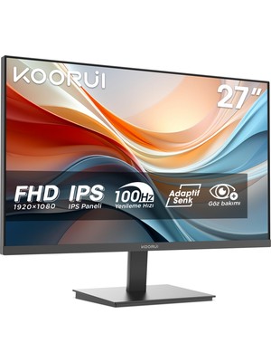 1001 E2711F 27 Inç Monitör Full Hd, 100 Hz, 5ms, Göz Konforu, Srgb%99 Farbumfangs, (1920 x 1080, Hdmı,