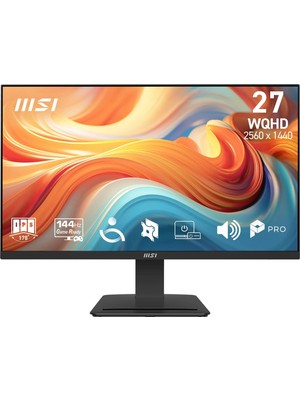 1001 27 Pro MP273Q E14, Kurumsal Monitör, Wqhd, 16:9, Flat, Ips, 144Hz, 1ms (Mprt), Adaptive-Sync