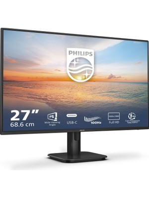 1001 27E1N1300A - 27 Inch Fhd Monitor, 100Hz, Ips, 1ms, Usb-C Power Delivery, Speakers, Lowblue Mode, Fli