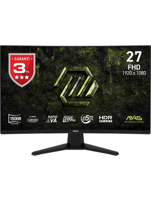 1001 27 Mag 274CF E20, Gaming Monitör, Fhd, 16:9, Curve 1500R
