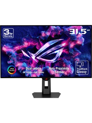 1001 Rog Strix XG32UCWG 31.5″ Woled 4K 165Hz Fhd 330Hz 0.03MS Freesync Premium G-Sync Uyumlu Gaming Mon