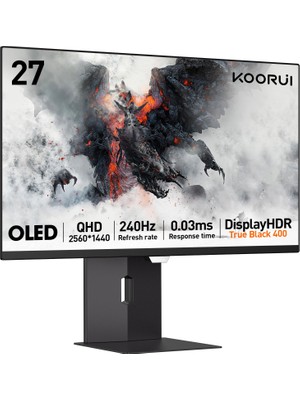 1001 S2721XO 27 Inç Monitör, 240Hz OLED Qhd Oyun MONITÖRÜ,%100 Srgb, Adaptive-Sync, 2x HDMI 2.1 + Dp