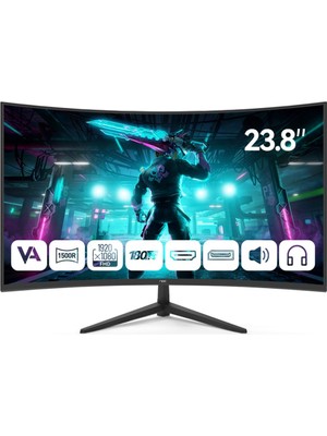 1001 23.6" MD240K-V181 170Hz 1ms Va Fhd Curved Gaming Monitör