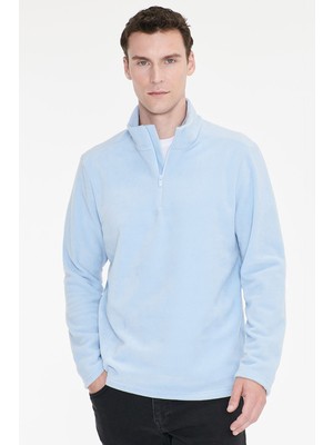 Altınyıldız Classics Anti-Pilling Tüylenme Yapmayan Standart Fit Dik Yaka Polar Sweatshirt
